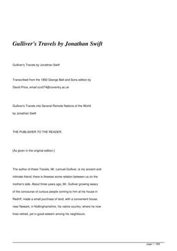 Gulliver’s Travels - Full Text Books Free To Read Online .