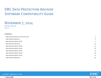EMC Data Protection Advisor Software Compatibility Guide