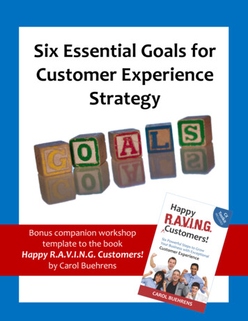 Six Essential Goals For Customer Experience Strategy