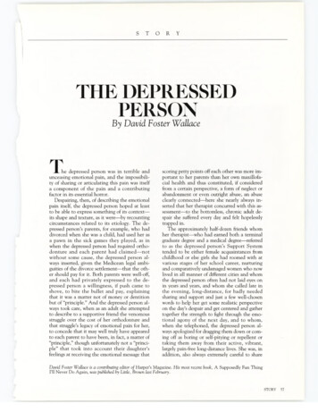 THEDEPRESSED PERSON - Harper's Magazine
