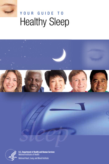 Your Guide To Healthy Sleep - NHLBI, NIH