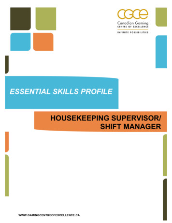Housekeeping Supervisor - Manitoba Start