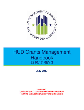 HUD Grants Management Handbook