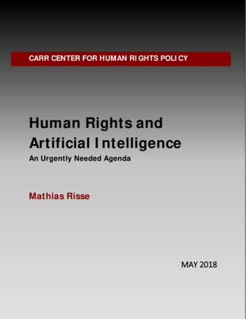 Human Rights And Artificial Intelligence