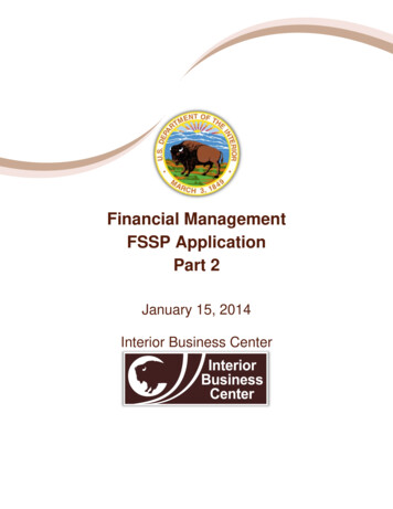 Financial Management FSSP Application Part 2