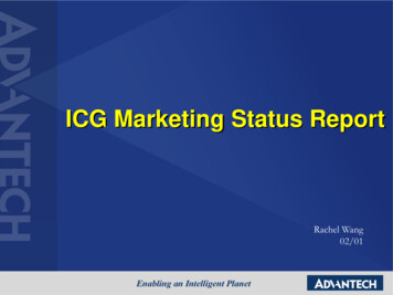 ICG Marketing Status Report - Advantech 