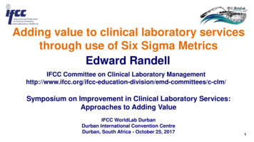 Adding Value To Clinical Laboratory Services Through Use .