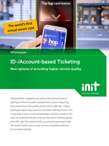 ID-/Account-based Ticketing
