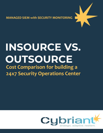 Cost Comparison For Building A 24x7 Security Operations Center
