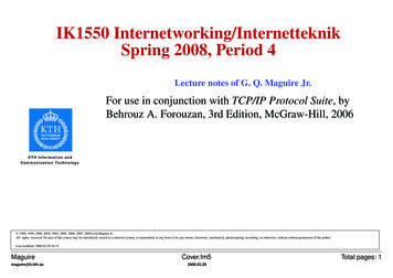 IK1550 Internetworking/Internetteknik Spring 2008, 