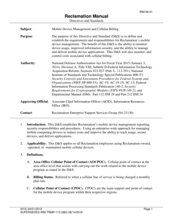 IRM 06-01 Reclamation Manual - Usbr.gov