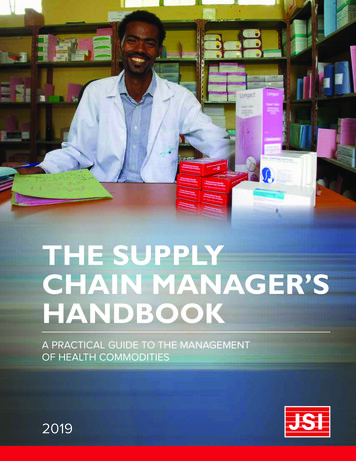 THE SUPPLY CHAIN MANAGER’S HANDBOOK