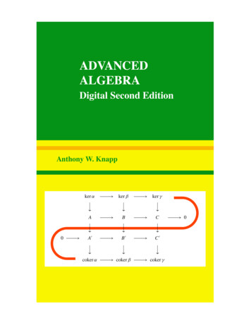 Advanced Algebra - Mathematics And Statistics