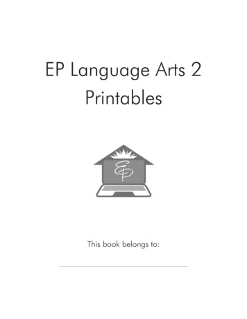 EP Language Arts 2 Printables - A Complete, Free Online .