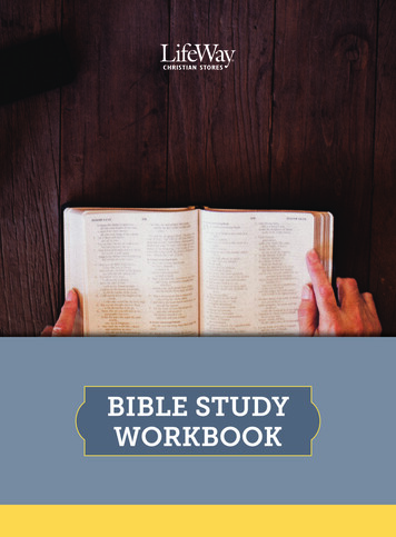 BIBLE STUDY WORKBOOK