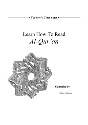 Learn How To Read Al-Qur’an - Sundaymadrassa 