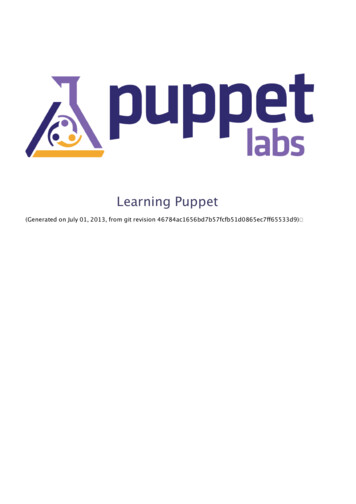 Learning Puppet - Agrarix