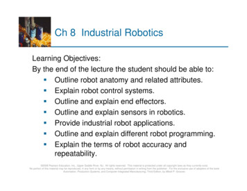 Lecture 14B - Industrial Robotics - Ch 8