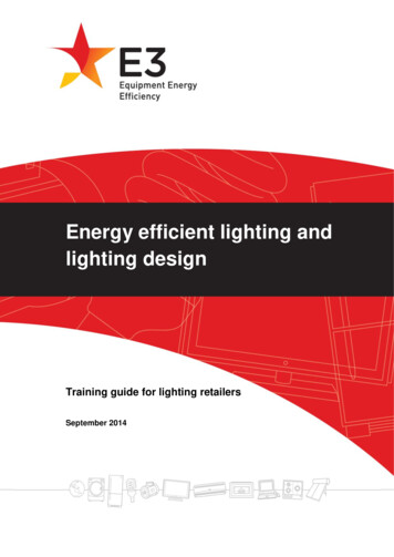 Energy Efficient Lighting And Lighting Design