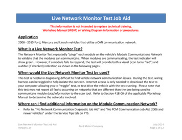 Live Network Monitor Test Job Aid V3