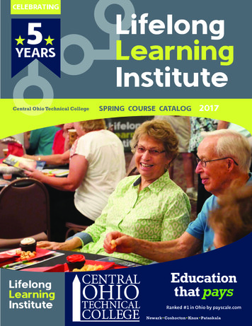 CELEBRATING Lifelong YEARS Learning Institute - Panopto