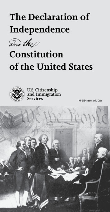 The Declaration Of Independence - Home USCIS