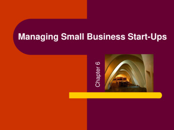 Managing Small Business Start-Ups - LULAC