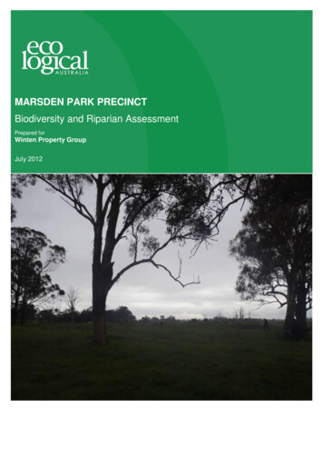 MARSDEN PARK PRECINCT - Planning.nsw.gov.au