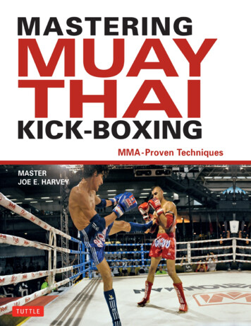Mastering Muay Thai Kick-Boxing - Internet Archive