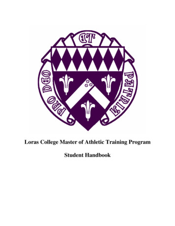 Loras College Master Of Athletic Training Program Student Handbook