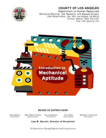 Introduction To Mechanical Aptitude