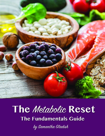 The Metabolic Reset