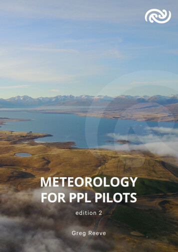 METEOROLOGY FOR PPL PILOTS - MetService