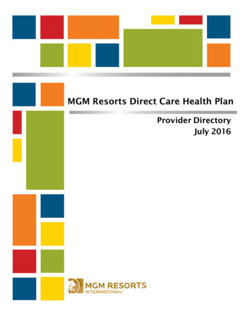 MGM Resorts Direct Care Health Plan - UMR Portal