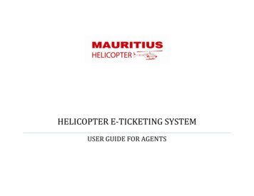 HELICOPTER E-TICKETING SYSTEM - Air Mauritius