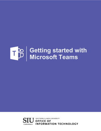 Microsoft Teams Training Guide - Office Of Information .