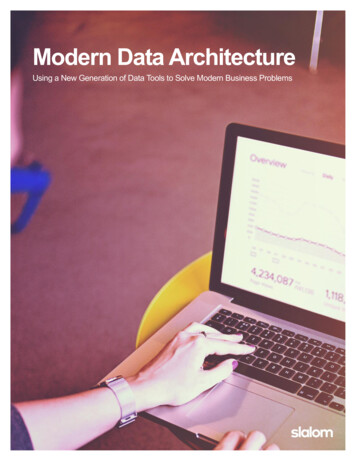 Modern Data Architecture - Framework