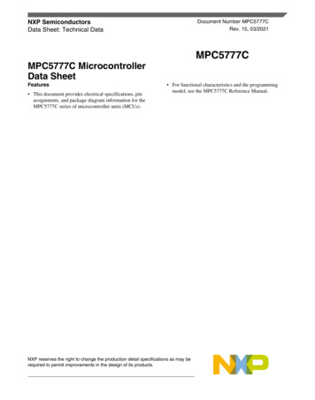 MPC5777C , MPC5777C Microcontroller Data Sheet