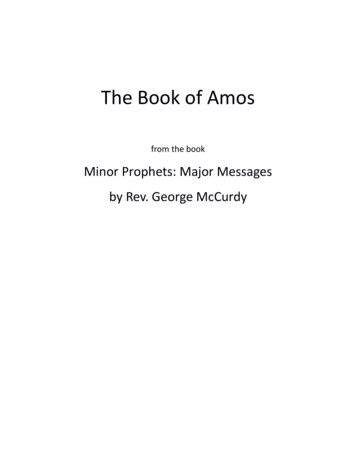 The Book Of Amos - New Christian Bible Study