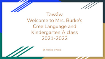 Tawâw Welcome To Mrs. Burke’s Cree Language And .