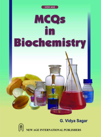MCQs In Biochemistry - LearningAll