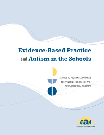 Evidence-Based Practice Autism In The Schools