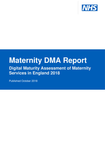Maternity DMA Report - NHS England