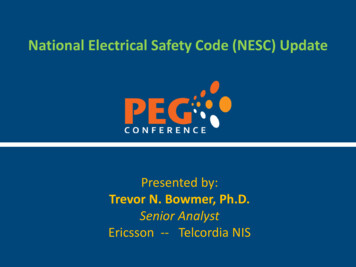 National Electrical Safety Code (NESC) Update