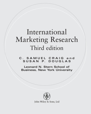 International Marketing Research - MEC