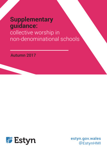 NIA Supplementary Guidance - Collective Worship