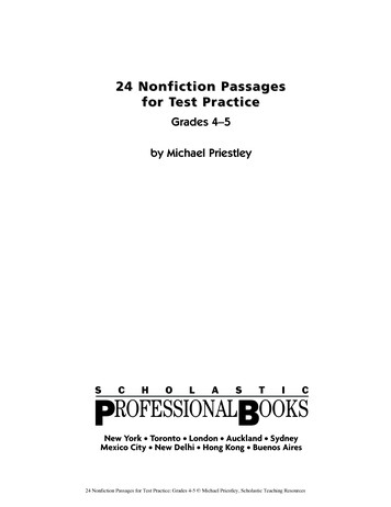 24 Nonfiction Passages For Test Practice