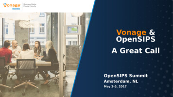 Vonage & OpenSIPS A Great Call