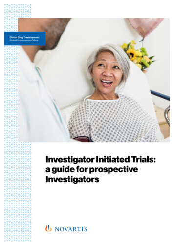 Investigator Initiated Trials: A Guide For Prospective . - Novartis