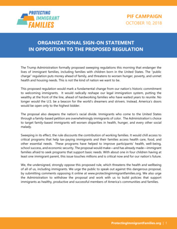 Organizational Sign- On Statement In Opposition To The Proposed Regulation